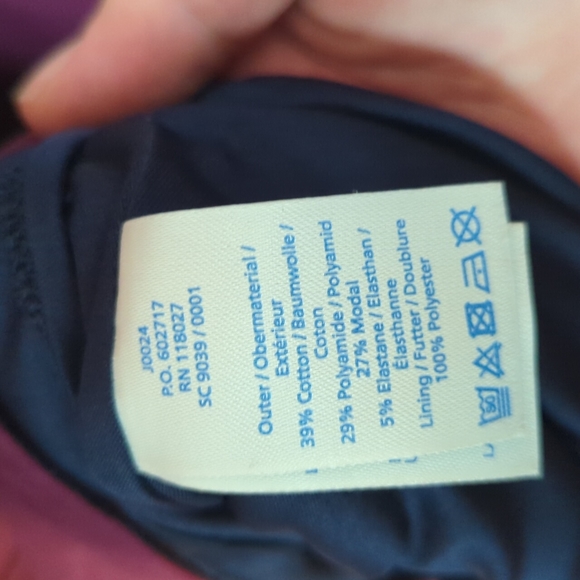 Boden Burgundy Fit and Flare 3/4 sleeve dress - Picture 7 of 7